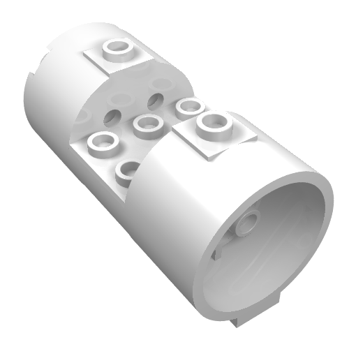 Cylinder 3 x 6 x 2 2/3 Horizontal Hollow Studs (30360)