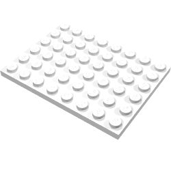 Plate 6 x 8 with Waffle Bottom (3036a)