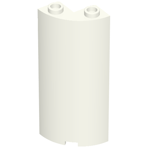 Cylinder Quarter 2 x 2 x 5 (Wall) (30987)