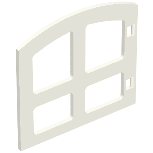 Duplo Door / Window 1 x 4 x 2 Pane with Curved Top (31022)