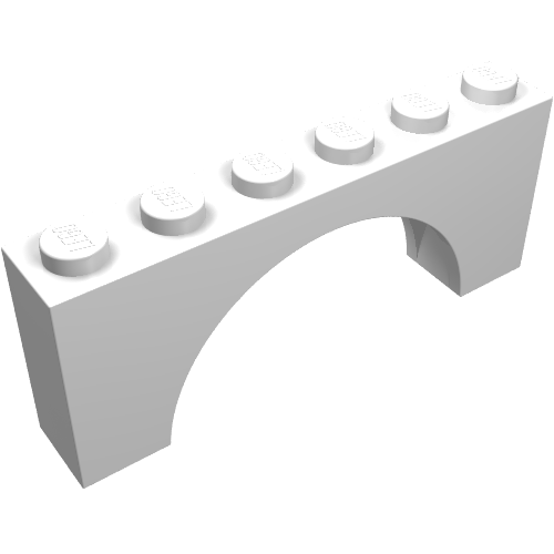 Brick Arch 1 x 6 x 2 - Thick Top with Reinforced Underside (3307)