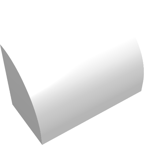 Brick Curved 1 x 2 x 1 No Studs (37352)
