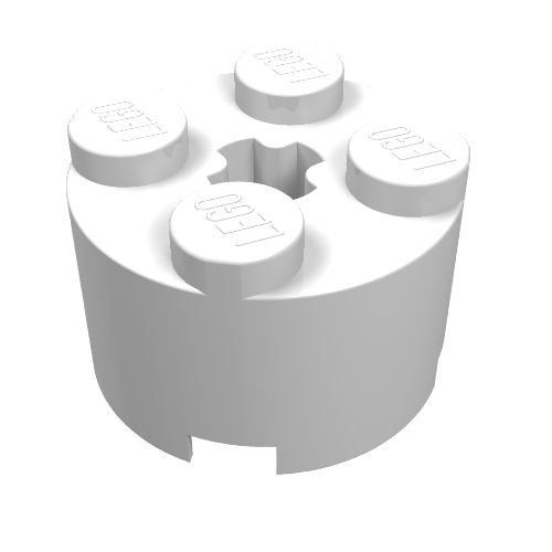 Brick Round 2 x 2 with Axle Hole (3941)