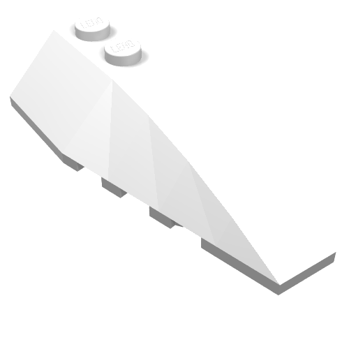 Brick Wedged, Curved 6 x 2 Right, Inner Ridges (41747)