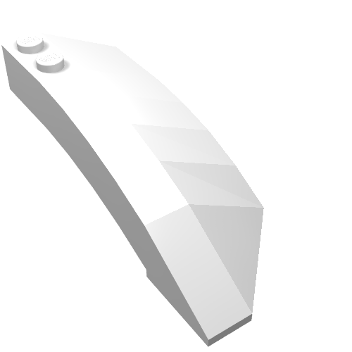Brick Wedged, Curved 8 x 3 x 2 Open Left (41750)