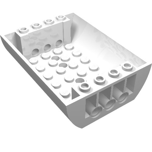 Brick Curved Inverted 8 x 6 x 2 Double (45410)
