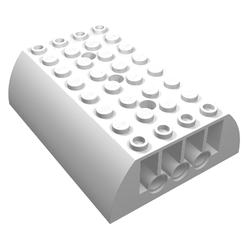 Brick Curved 8 x 6 x 2 Double (45411)