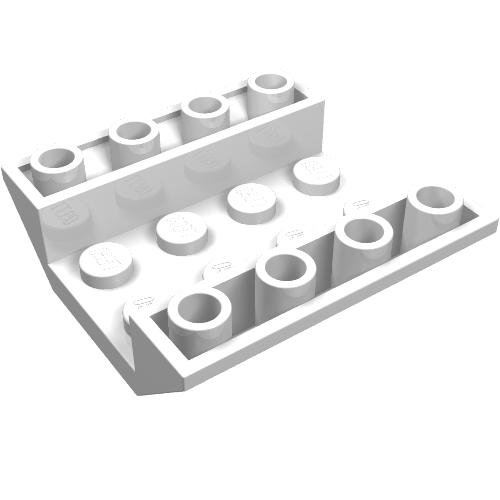 Brick Sloped Inverted 45° 4 x 4 Double with 4 x 2 Recessed (4854)