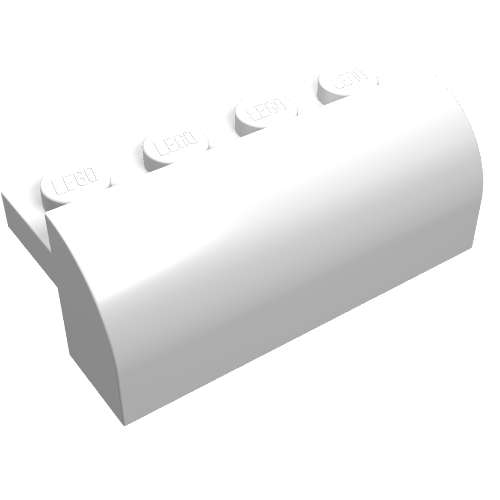 Brick Curved 2 x 4 x 1 1/3 (6081)