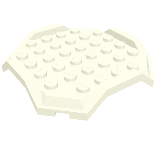 Plate Special 8 x 8 x 2/3 Octagon with Rim (67929)