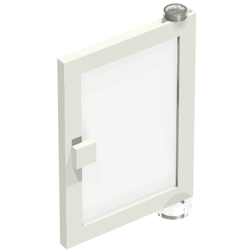 Door 1 x 4 x 5 Right with Trans-Clear Glass