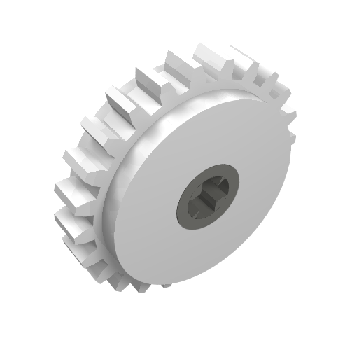Technic Gear 24 Tooth Clutch with Dark Gray or Light Gray Center (76019)