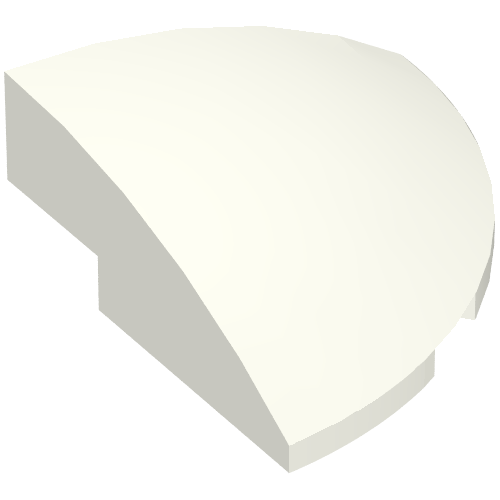 Brick Round Corner, Curved 3 x 3 x 1 Quarter Circle (76797)