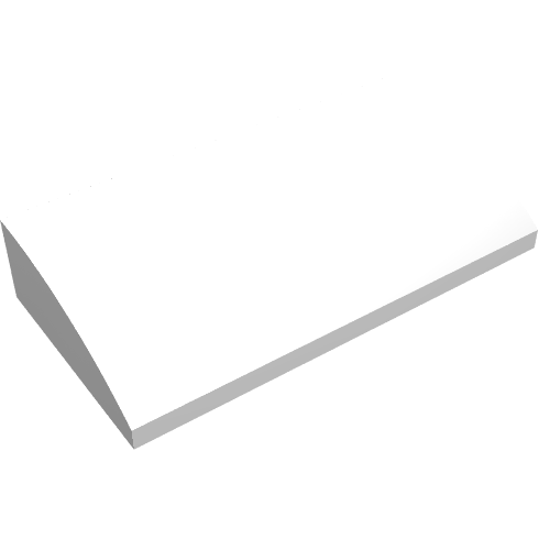 Brick Curved 2 x 4 x 2/3 No Studs, with Bottom Tubes (88930)