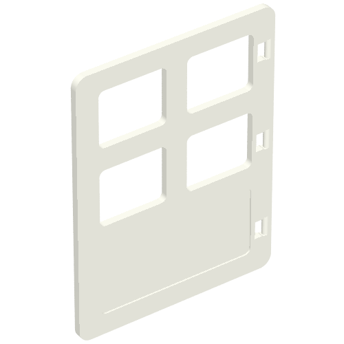 Duplo Door 1 x 4 x 4 with Four Equal Panes (89849)