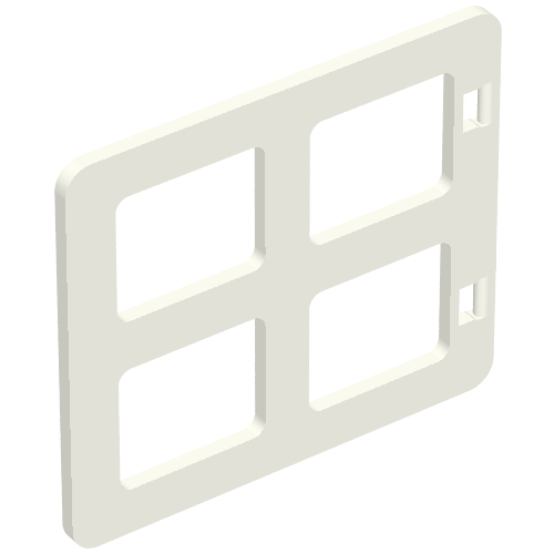 Duplo Door / Window with Four Equal Square Cornered Panes (90265)
