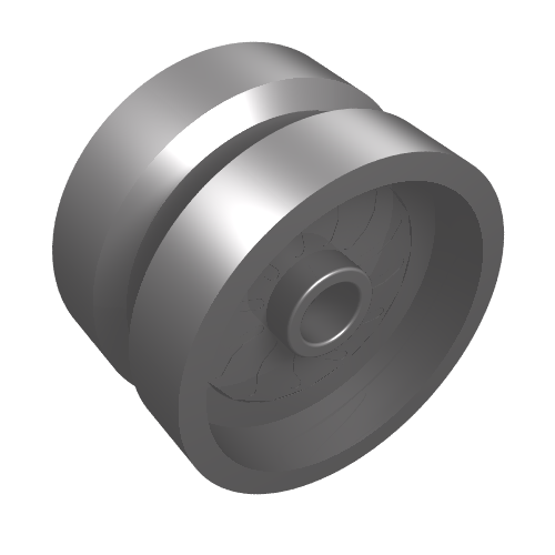 Wheel 18 x 12 with Axle Hole and Stud (18976)