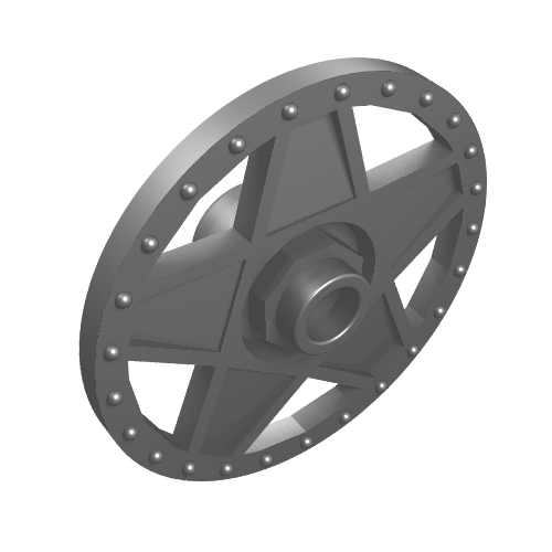 Wheel Cover 5 Spoke Thick with Edge Bolts (19215)