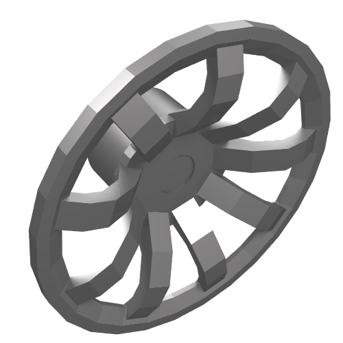 Wheel Cover 9 Spoke - 24mm D. (62701)
