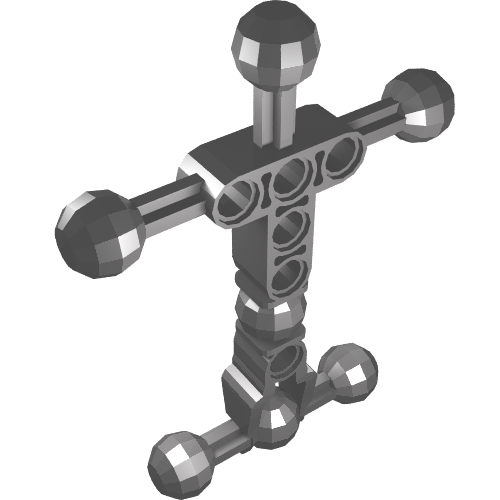 Image of part Large Figure Skeletal, Torso with 7 Ball Joints, and 6 Holes, Small