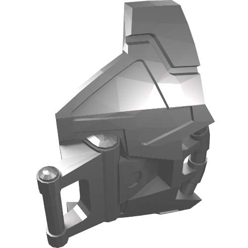 Large Figure Chest Cover, Armour with Angled Bar on Top and Straight Bar on Bottom (92223)