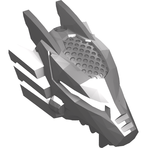 Large Figure Mask, Wolf (92228)