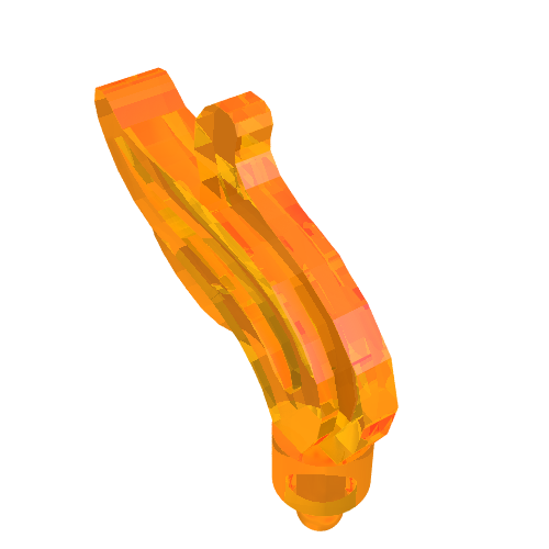 Flame / Headwear Accessory Plume / Feather, Triple Point (64647)