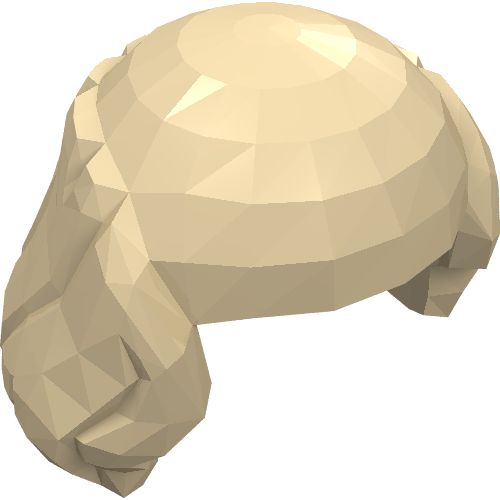 Hair, Bald Top, Long Sides [Plain] (15491)