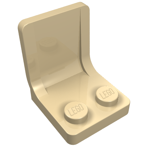 Seat / Chair 2 x 2 with Center Sprue Mark