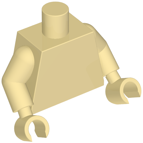 Torso, Tan Arms and Hands [Plain] (973c26h26)