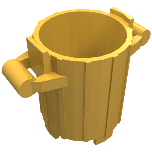 Trash Can with 2 Cover Holders