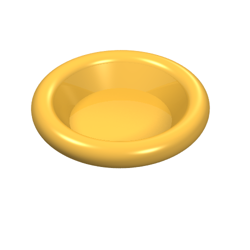 Equipment Dish / Plate / Bowl 3 x 3 [Plain] (6256)