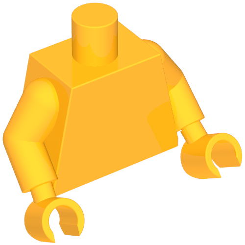Torso, Bright Light Orange Arms, Bright Light Orange Hands [Plain] (973c38h38)