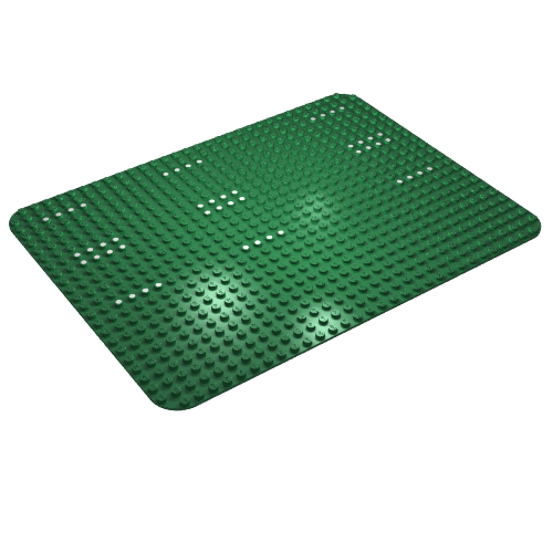 Baseplate 24 x 32 with Rounded Corners and Dots Print [149]