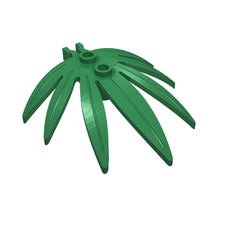 Plant, Leaves 6 x 5 Swordleaf with Clip [Thick U Clip] (30239)