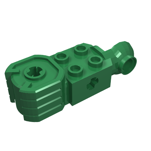 Technic Brick Special 2 x 2 with Axle Hole, Rotation Joint Ball Half [Vertical Side], Vertical Axle Hole End