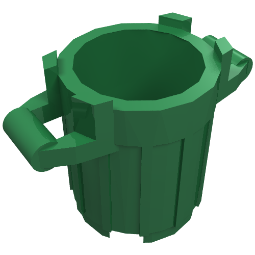 Trash Can with 4 Cover Holders (92926)