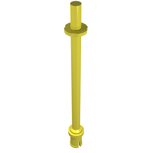 Image of part Bar 8L - Two Stop Rings / One Pin, Technic Figure Ski Pole [Flat End]