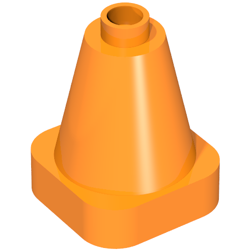 Duplo Cone 2 x 2 Square Base (47408)