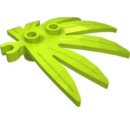 Plant, Leaves 6 x 5 Swordleaf with Clip [Thick Open O Clip] (10884)