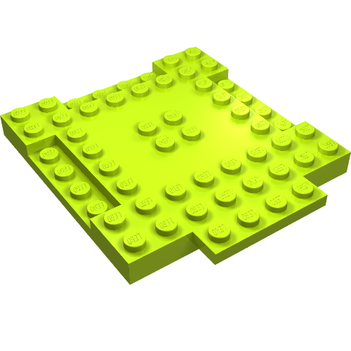 Plate Special 8 x 9 x 2/3 with 1 x 4 Recessed (15624)