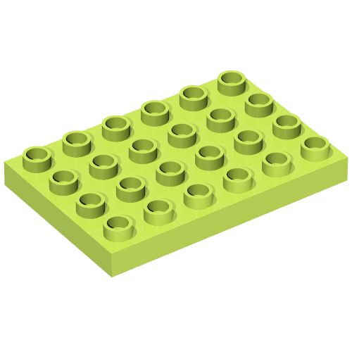 Duplo Plate 4 x 6 (25549)