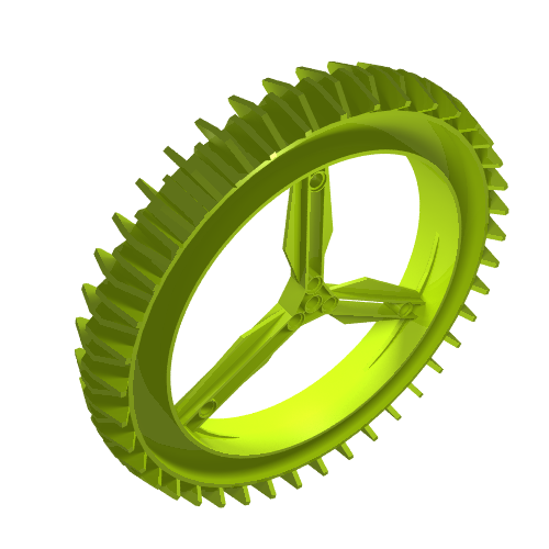 Wheel Hard Plastic Spoked Giant Thin 160 x 28 (59521)