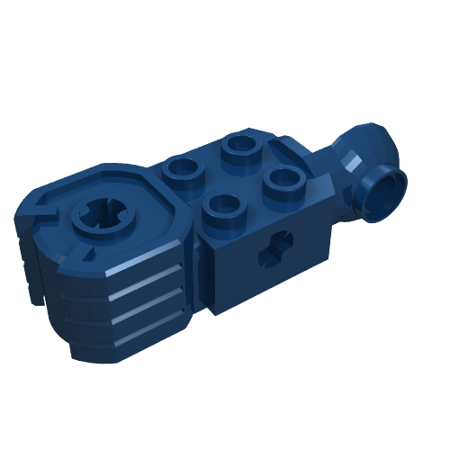 Technic Brick Special 2 x 2 with Axle Hole, Rotation Joint Ball Half [Vertical Side], Vertical Axle Hole End