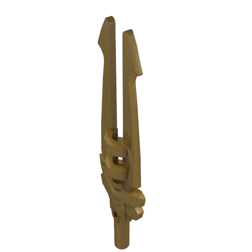 Weapon Sword Double Blade with Bar Holder [Chi Sword] (11103)