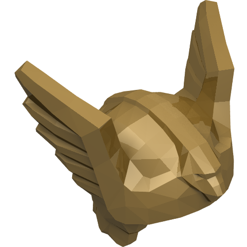 Helmet with Wings and Eagle Head (24088)