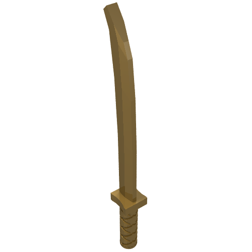 Weapon Sword / Katana / Shamshir with Uncapped Pommel [Square Guard]