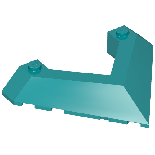 Brick Wedged, Sloped 45° 6 x 8 with Pointed Cutout (22390)