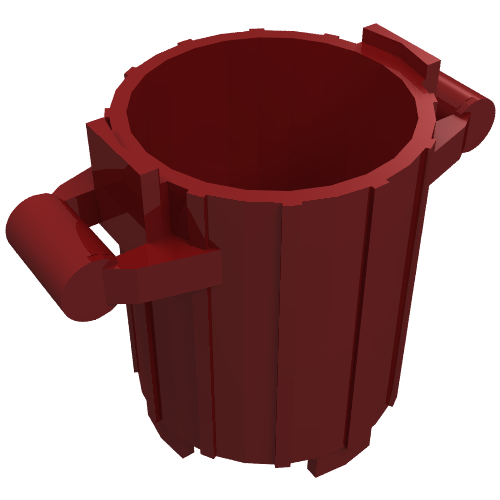 Trash Can with 2 Cover Holders