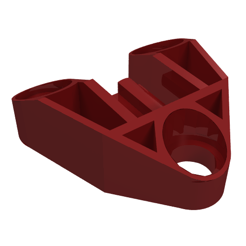 Technic Connector Block 3 x 3 Triangular with Axle, and Pin Hole